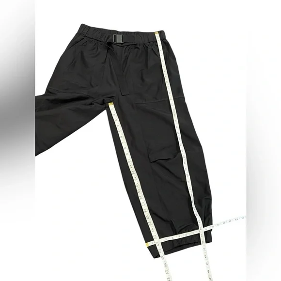 Free People FP Movement Black Pants Womens Offsides Belt Buckle Pockets Size S - Picture 13 of 14